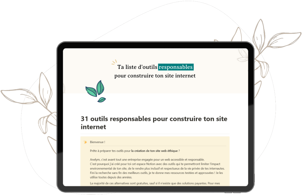 Présentation ressource gratuite d’outils responsables