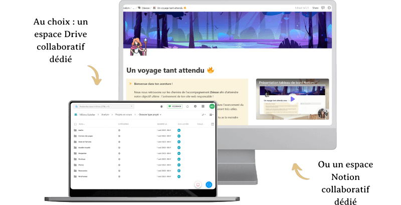Présentation du contenu de l’offre Muse sur des écrans d’ordinateurs et de tablettes