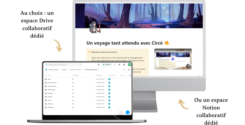 Présentation du contenu de l’offre Muse sur des écrans d’ordinateurs et de tablettes