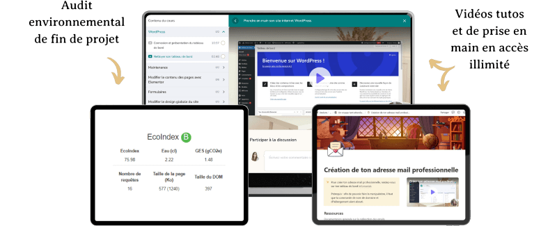 Présentation du contenu de l’offre Muse sur des écrans d’ordinateurs et de tablettes